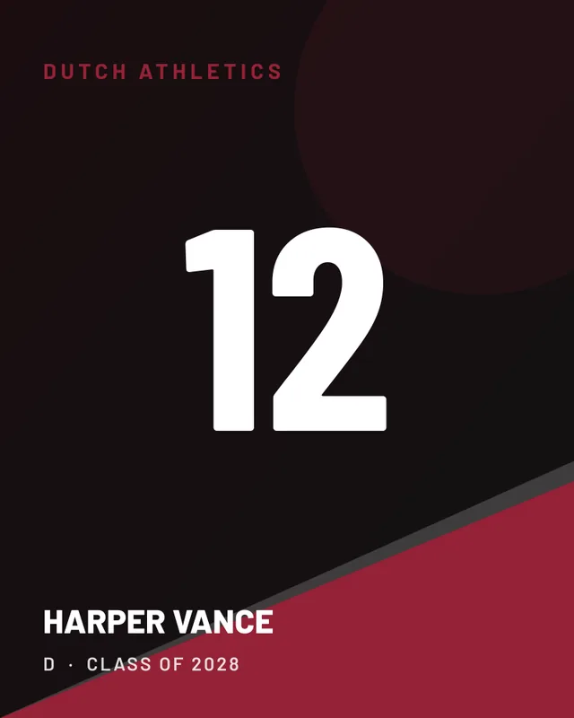Harper Vance, jersey card