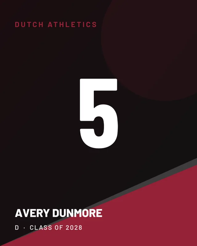 Avery Dunmore, jersey card