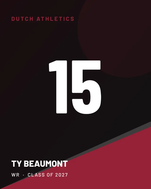 Ty Beaumont, jersey card