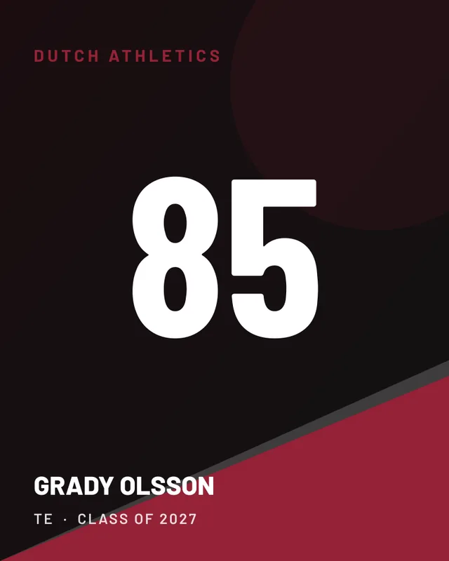 Grady Olsson, jersey card