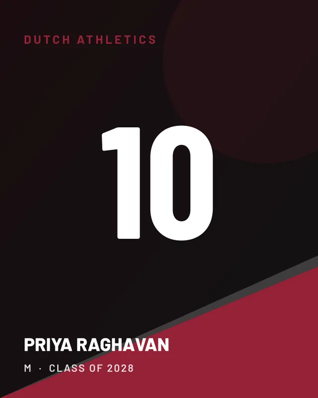 Priya Raghavan, jersey card