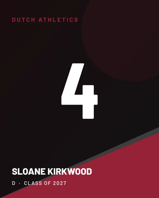 Sloane Kirkwood, jersey card