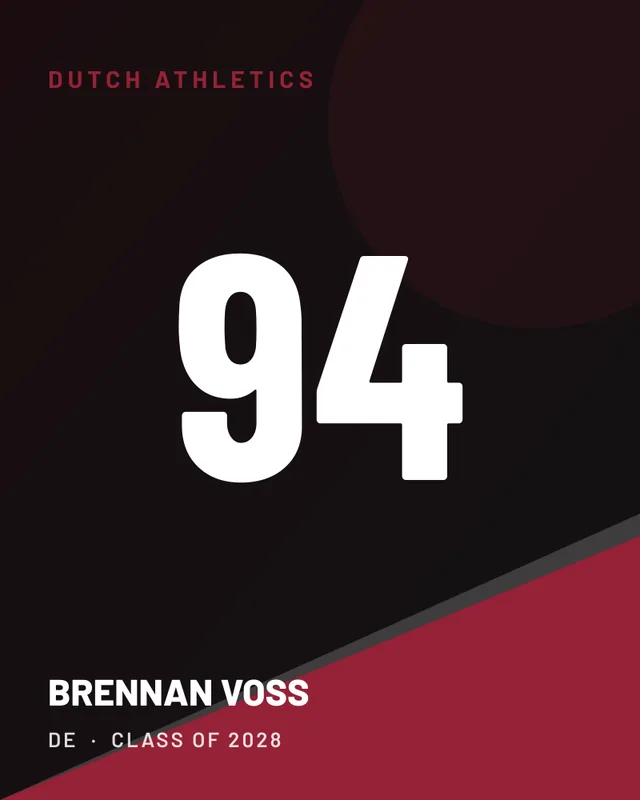 Brennan Voss, jersey card