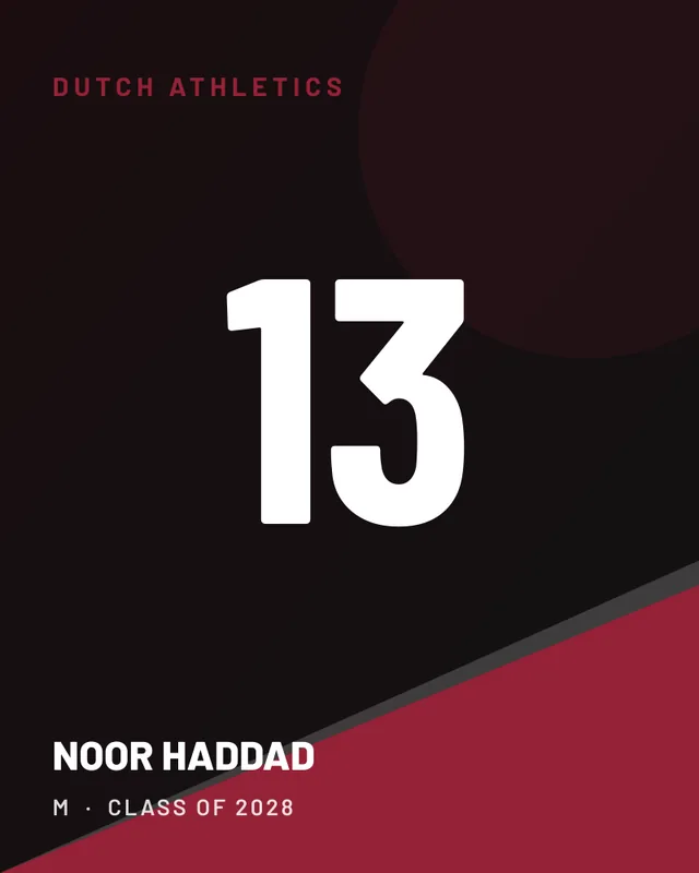 Noor Haddad, jersey card